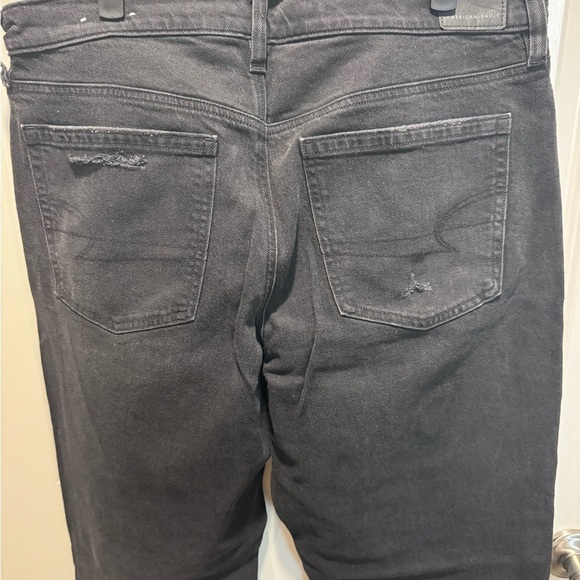 American Eagle Outfitters Women Black High Rise Ankle Straight - Picture 5 of 7